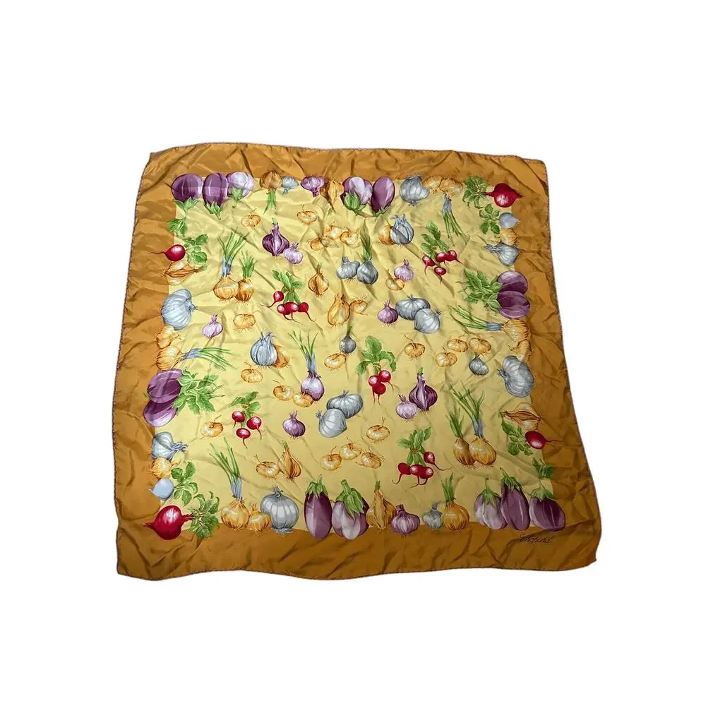 Chopard Silk Scarf Botanical Print Square